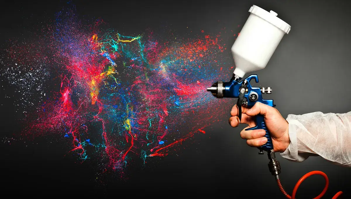 Spray application of a high-performance coating.